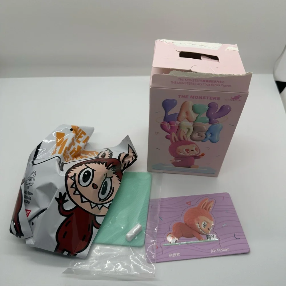 New Pop Mart | The Monsters Lazy Yoga Series Figure Confirmed Ab Roller Open Box
